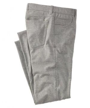 NEW BALLIN men's micro donegal ceramica wool blend comfort-eze pant in grey